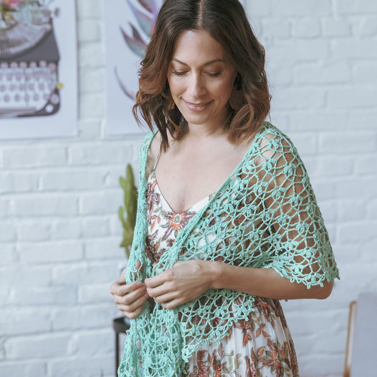 Kelbourne Woolens Patterns Succulent Crochet Shawl Pattern