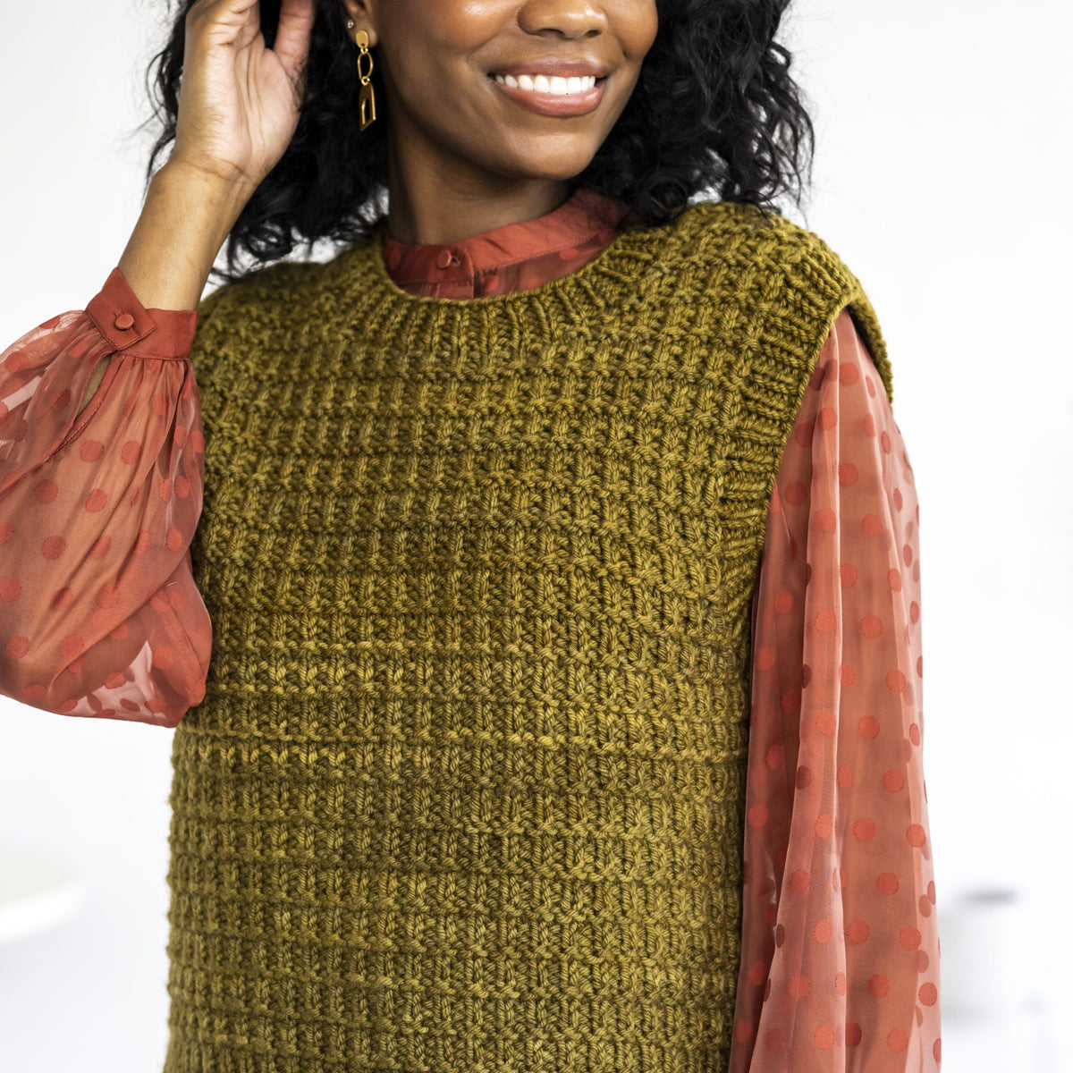 Bascom Vest - handknitting pattern in Germantown Bulky – Kelbourne 