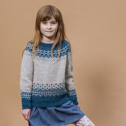 Kelbourne Woolens Patterns Baxter Peak Child Sweater Pattern