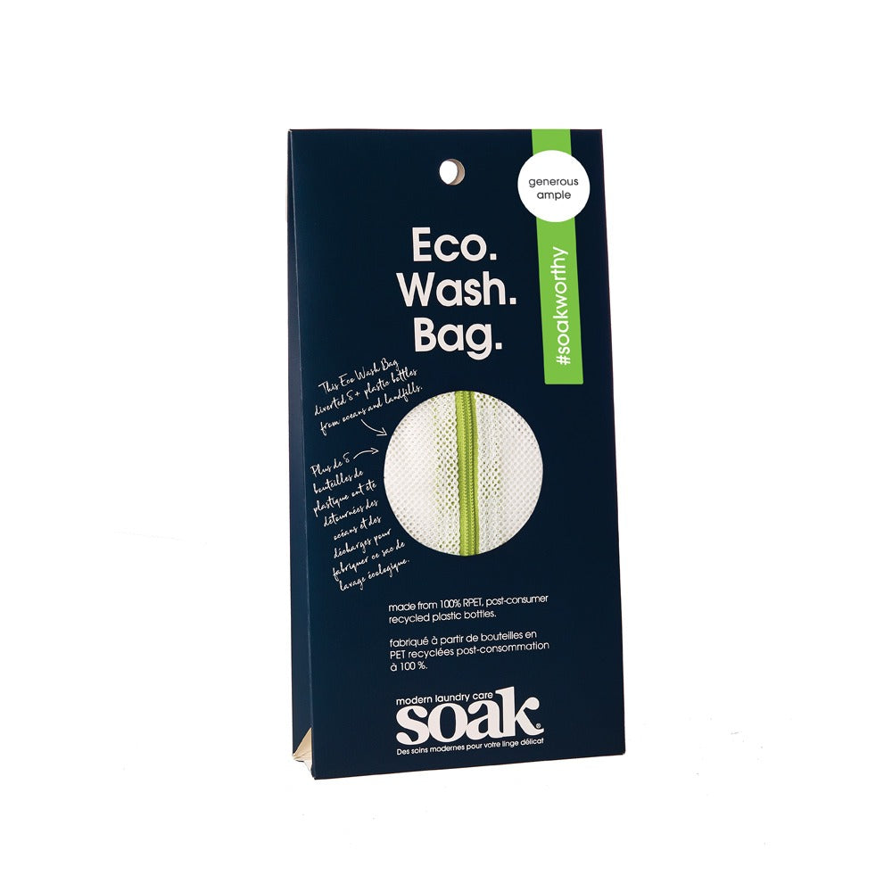 Soak Laundry Fig - Green Eco Wash Bag - Generous