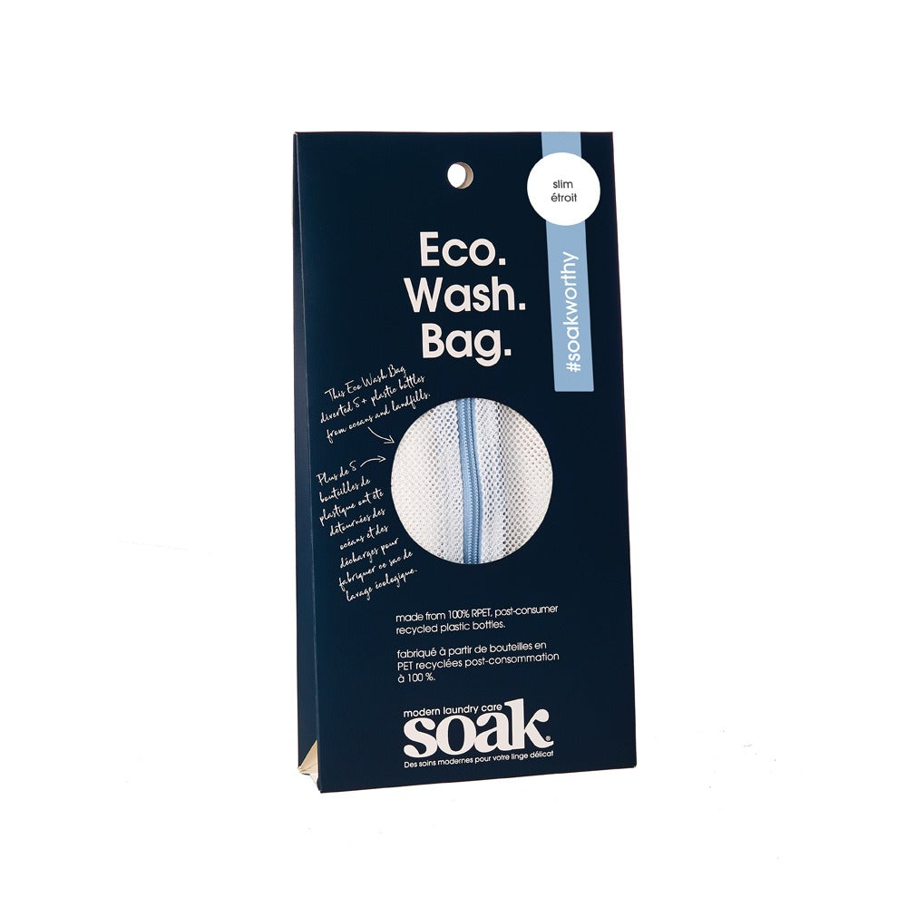 Soak Laundry Scentless - Light Blue Eco Wash Bag - Slim