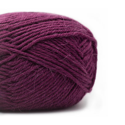 Kremke Soul Wool 009 dark violet Edelweiss Alpaca 6 Ply