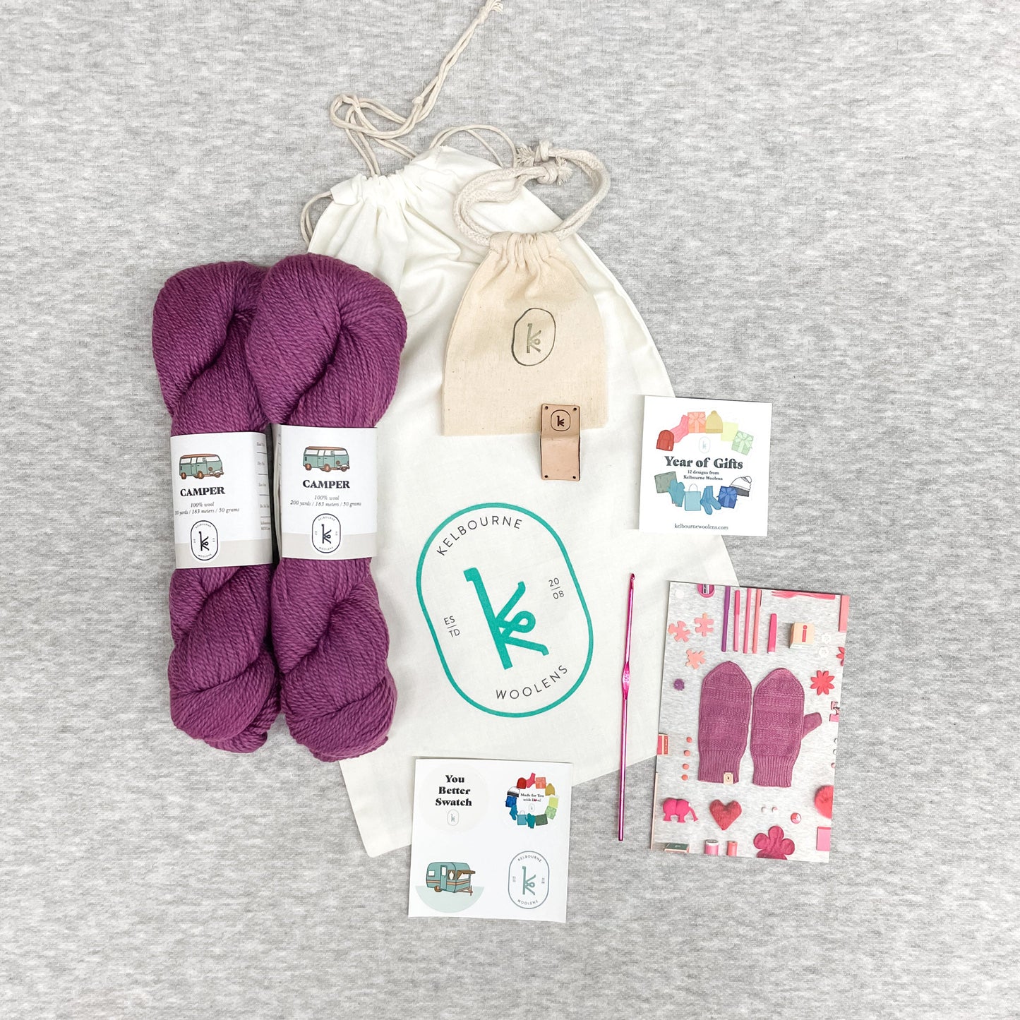 Kelbourne Woolens Kits Year of Gifts Kit - Amaryllis Mittens