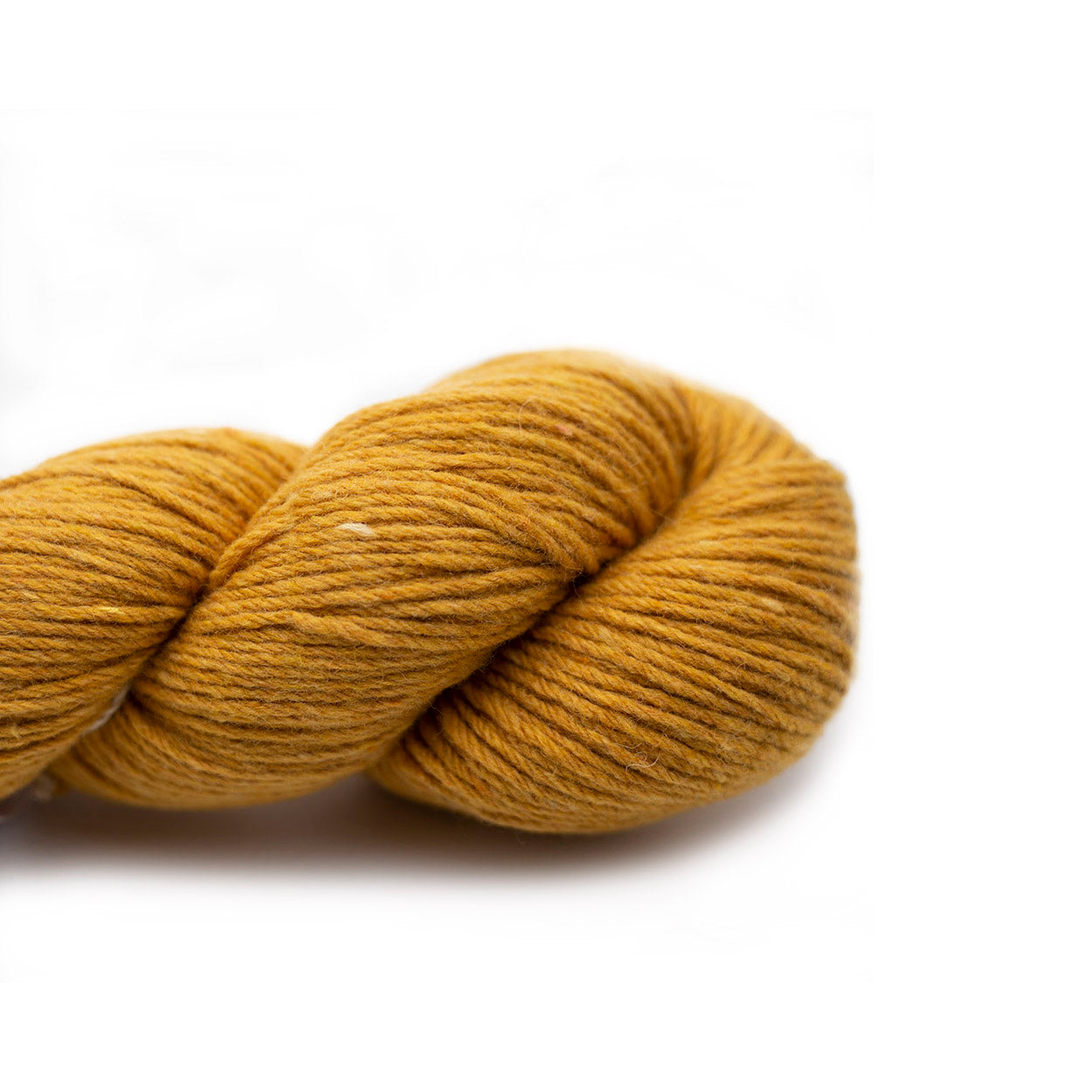 Kremke Soul Wool Yarn 07 Mustard Yellow Reborn Wool Recycled