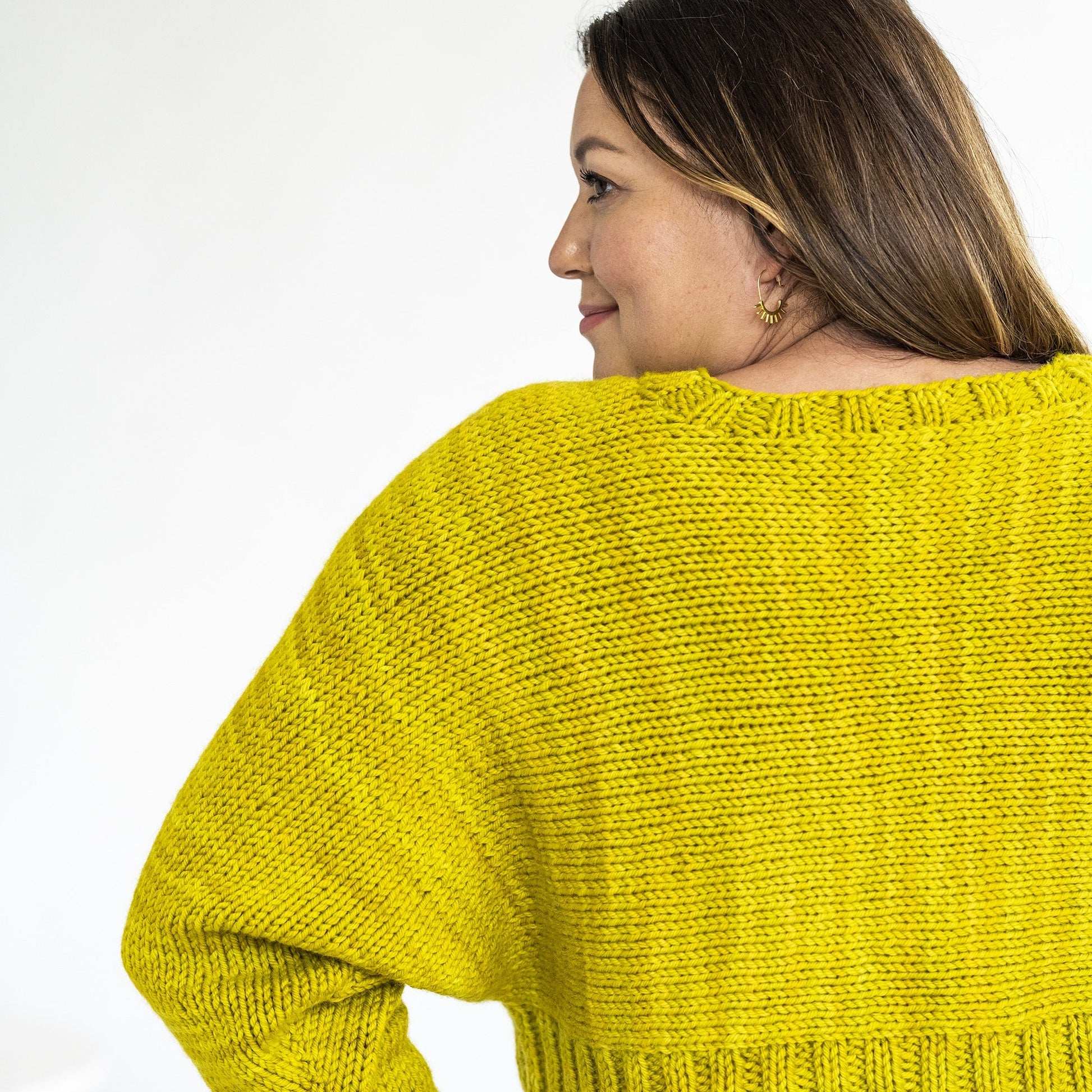 Lamarr Sweater- Hand knitting pattern in Kelbourne Woolens