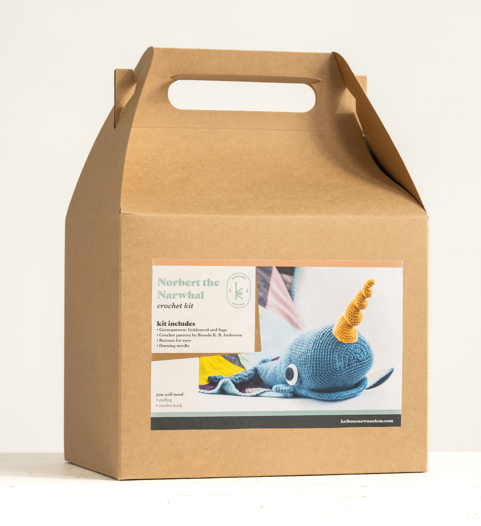 青の妖精リース（クルトン） Norbert Narwhal Crochet Kit – Kelbourne Woolens