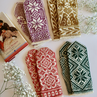 Kelbourne Woolens Kits Little Women Mittens Bundle