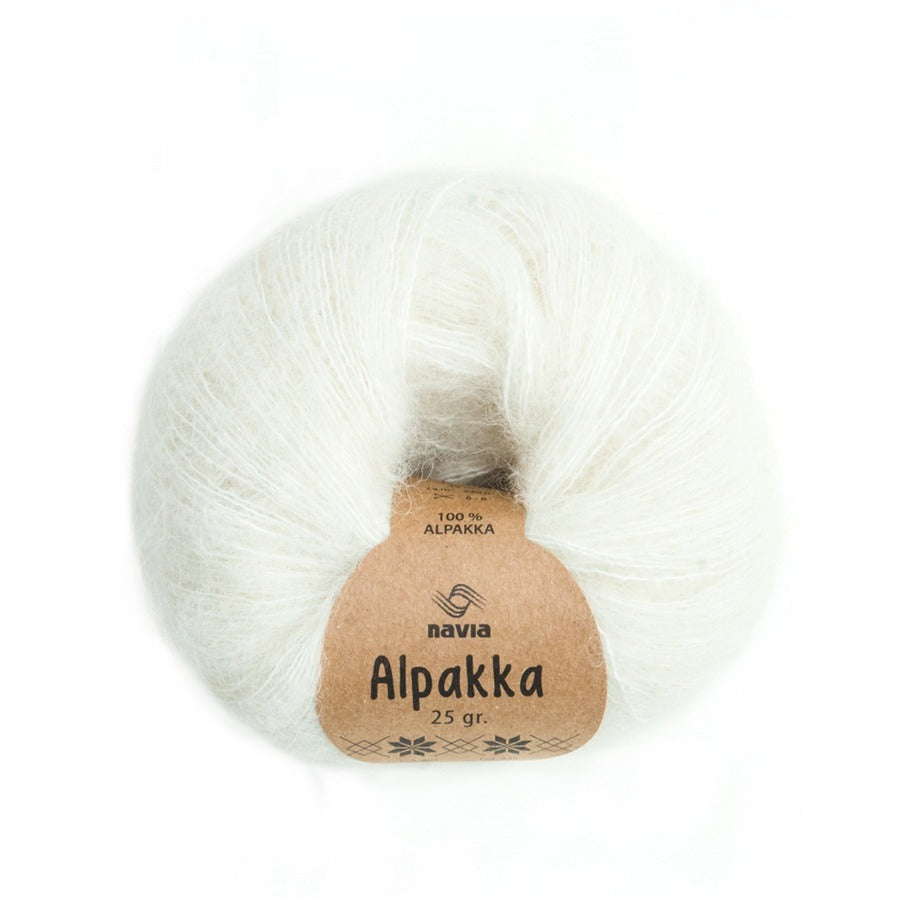 Navia Yarn 801 white Alpakka