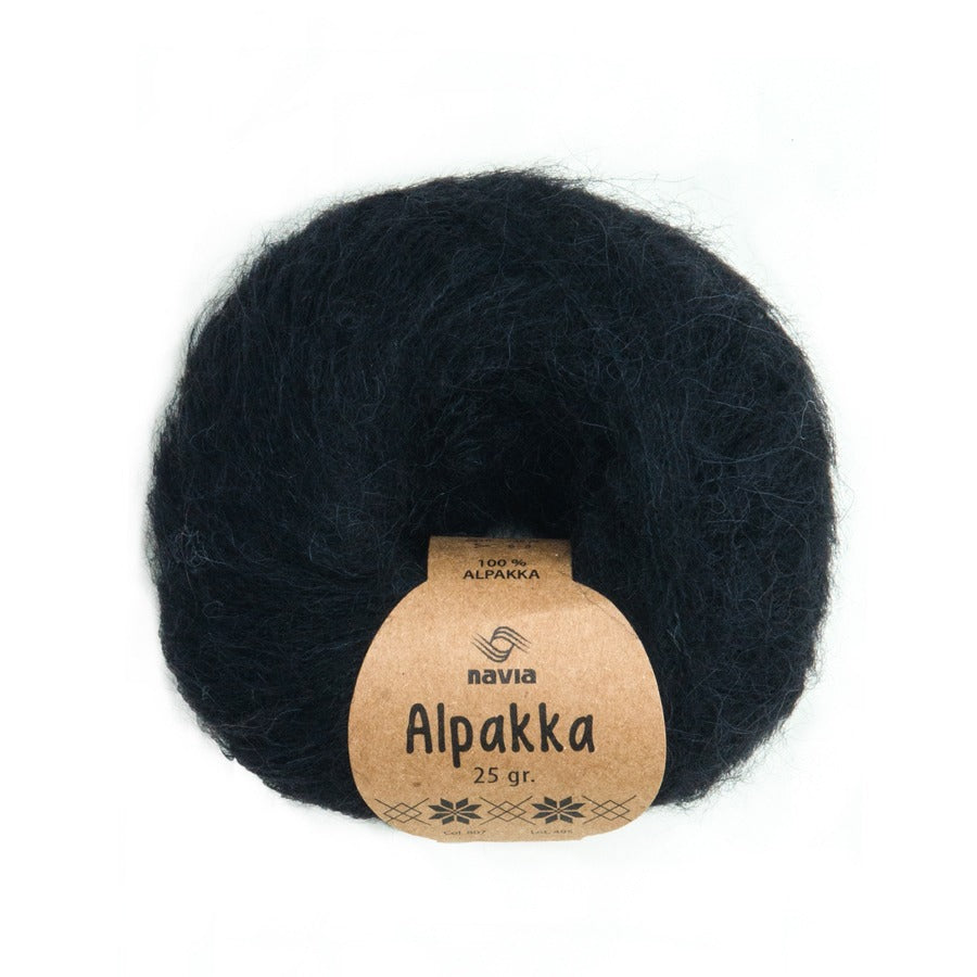 Navia Yarn 807 black Alpakka
