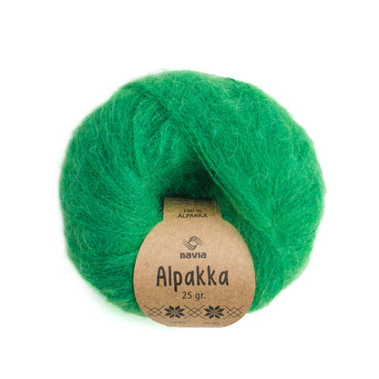 Navia Yarn 845 bright green- discontinued Alpakka