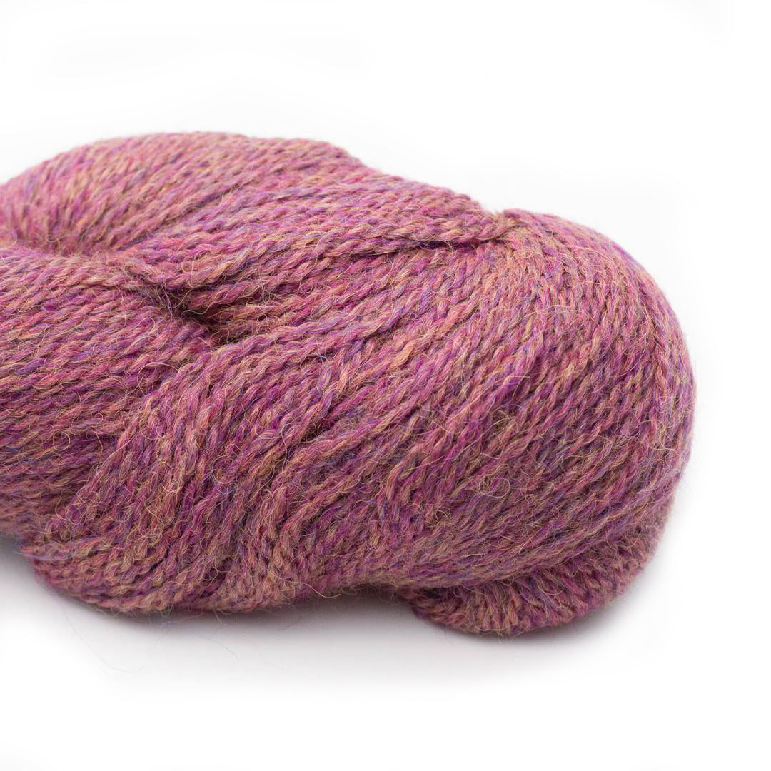 BC Garn Yarn 128 Dark Pink Heather Baby Alpaca Lace