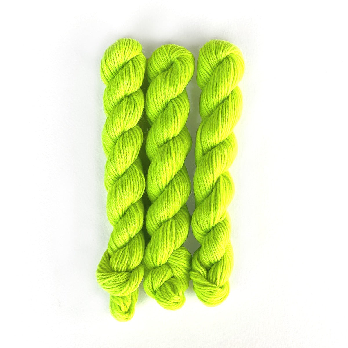 Kelbourne Woolens Yarn 329 neon lime mini Perennial Minis