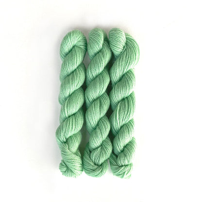 Kelbourne Woolens Yarn 365 pastel green mini Perennial Minis