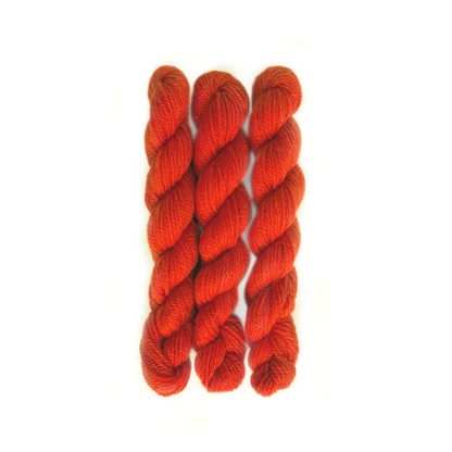 Kelbourne Woolens Yarn 620 vermillion mini Perennial Minis