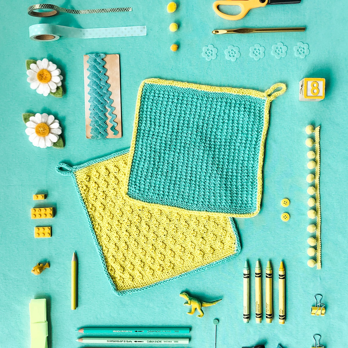 Stapoo Pattern Pantry Staple Washcloths Pattern – Kelbourne Woolens
