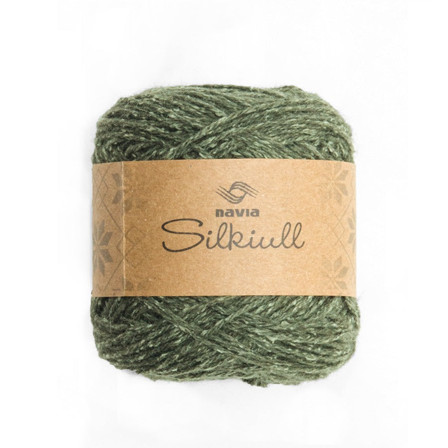 Navia Yarn 611 nettle green- discontinued Silkiull