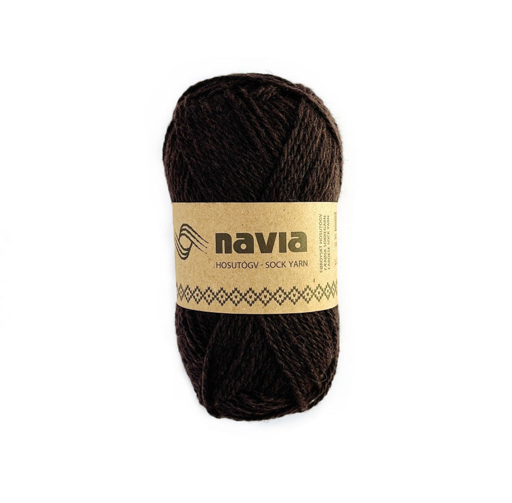 Navia Yarn 505 dark brown Sock