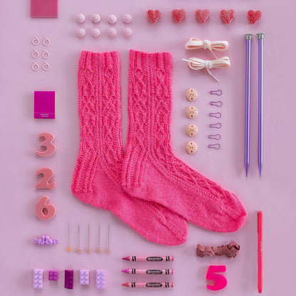 Kelbourne Woolens Kits Year of Gifts Kit - April Sweet Pea Socks
