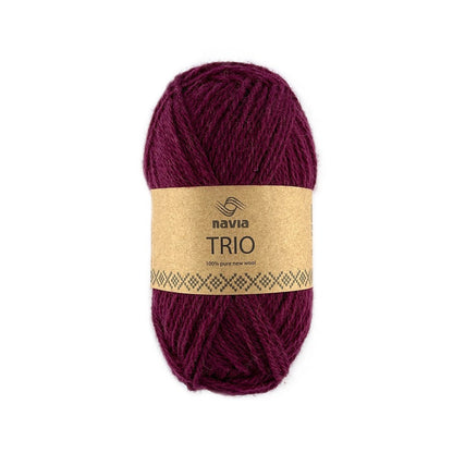Navia Yarn 366 zinfandel - new! Trio