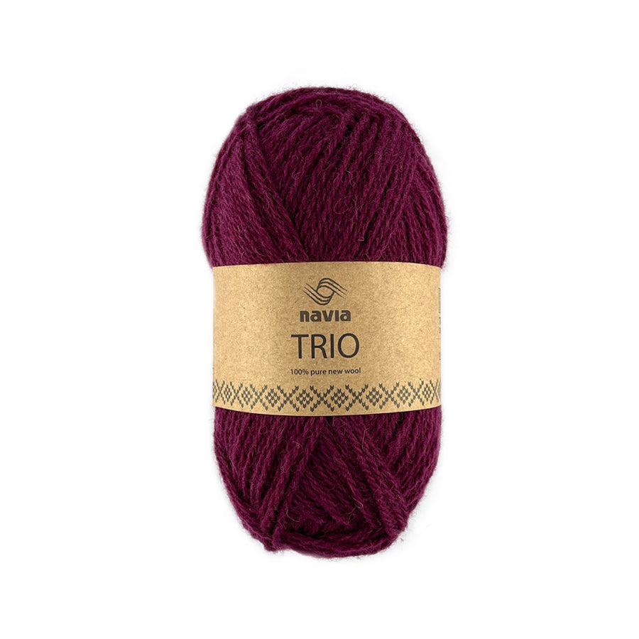 Navia Yarn 366 zinfandel Trio