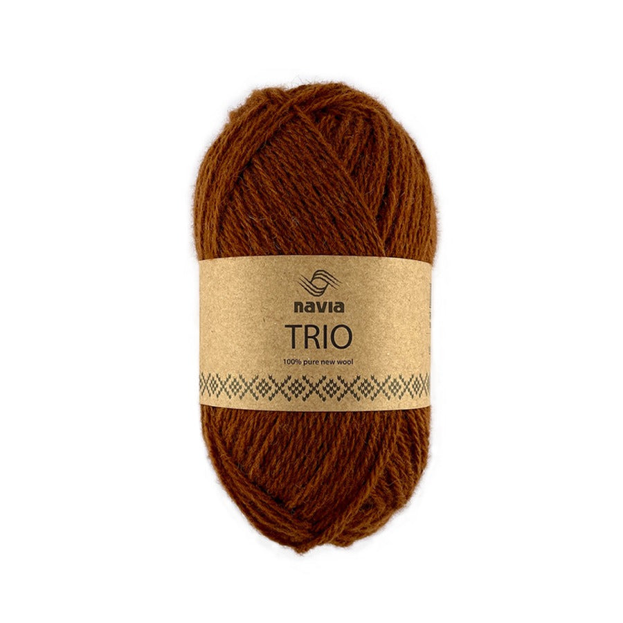 Navia Yarn 367 vintage teak - new! Trio