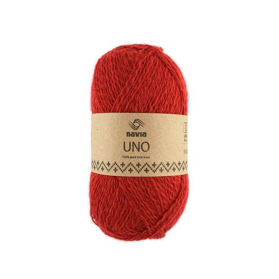 Navia Yarn 114 red Uno