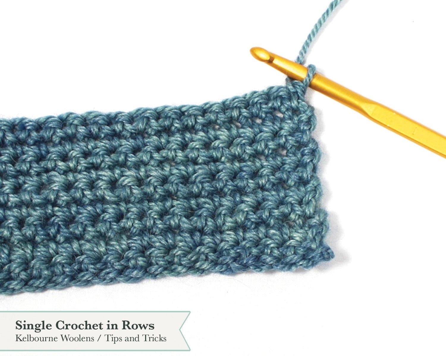 Single Crochet In Rows Kelbourne Woolens